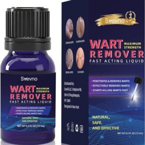 Fast-Acting Wart Remover Freeze Off Plantar Wart with Salicylic Acid Liquid Wart Gel Maximum Strength for Women and Men - Precision Applicator for Common, Plantar & Flat Warts - Safe Use at Home